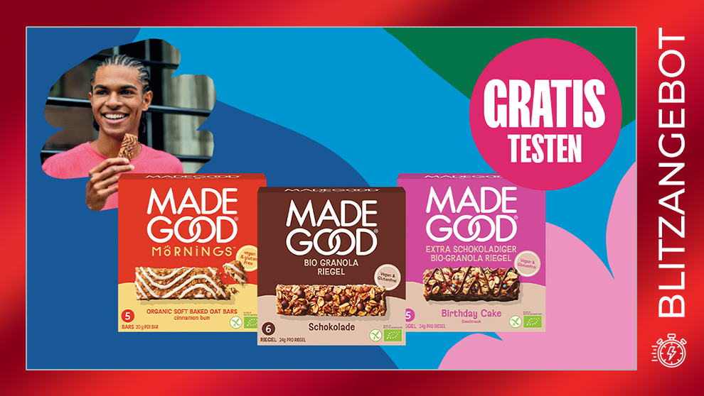 MadeGood Müsli- & Haferriegel Multipacks [gratis testen, Geld zurück!]