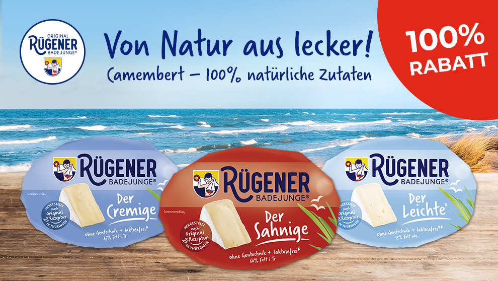 Rügener Badejunge Camembert – GRATIS TESTEN dank GELD-ZURÜCK-AKTION